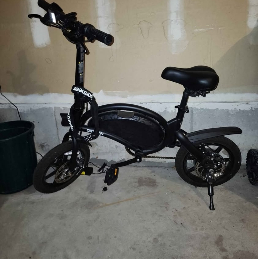 Black Electric Bike